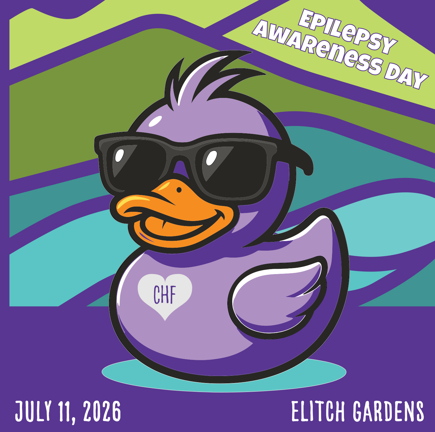 Epilepsy Awareness Day at Elitches and The Purple Duck Chase - July 11, 2026 - logo